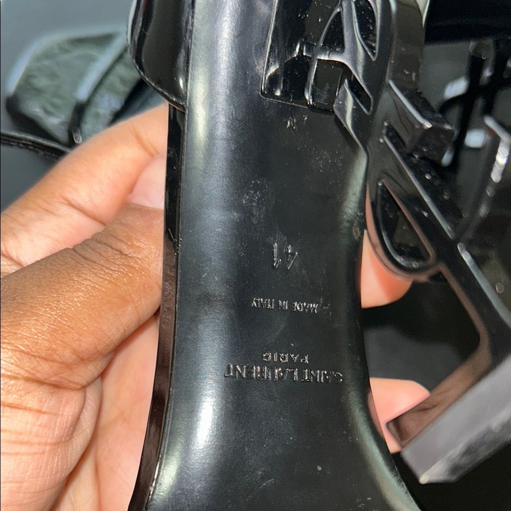 Saint Laurent Black Box Opyum 110 Ysl heels worn twice and good condition - Picture 6 of 14